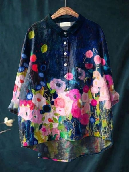 Sophia flower print blouse