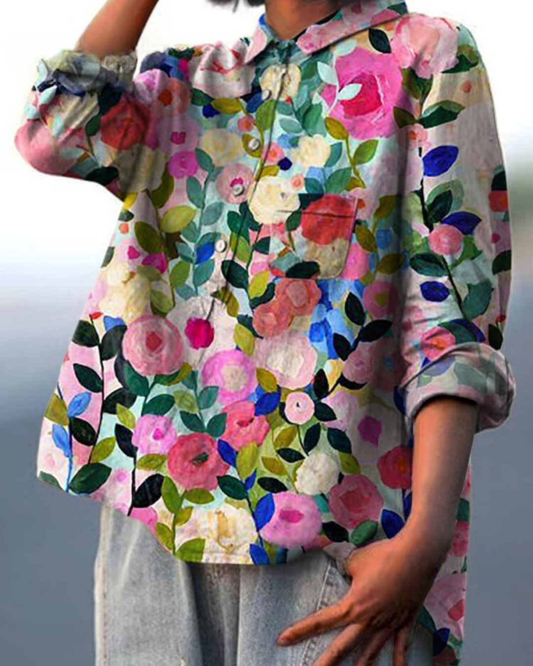 Sophia flower print blouse