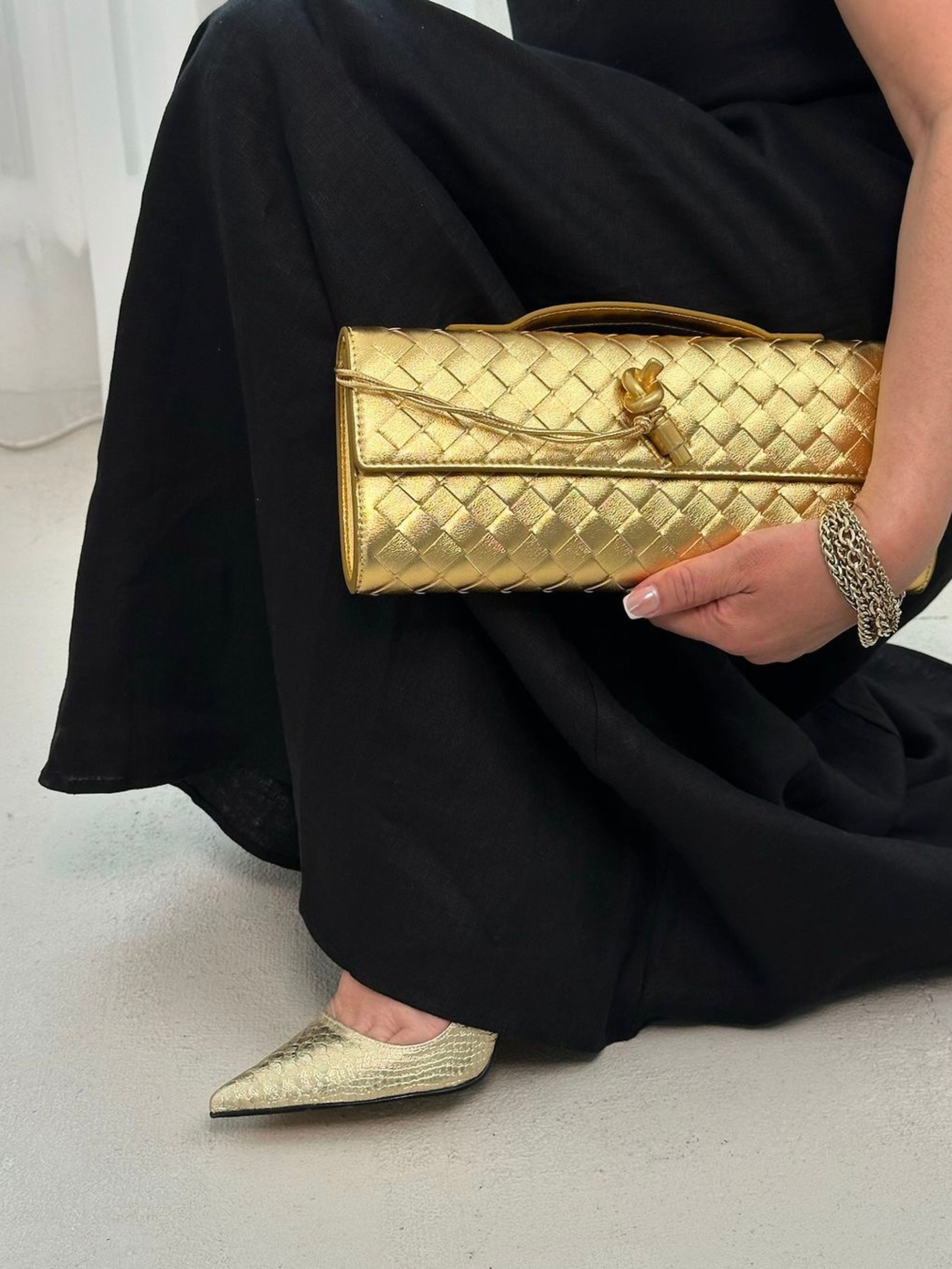 Zara Woven Clutch
