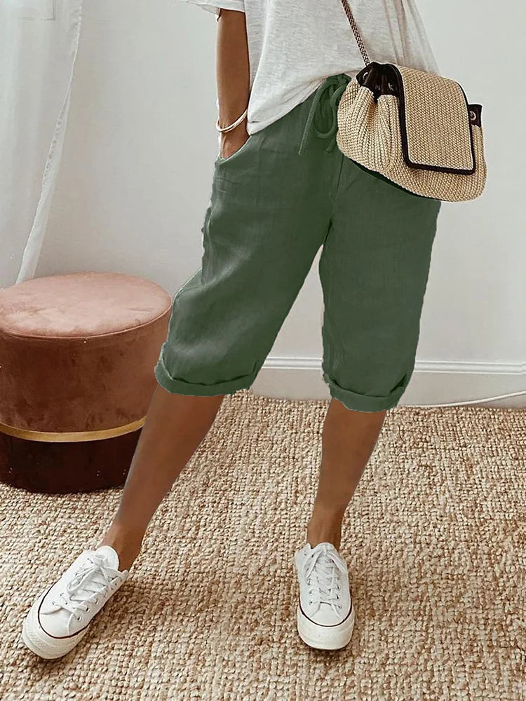 Taylor | Cotton Linen Ladies Shorts (1+1 FREE)