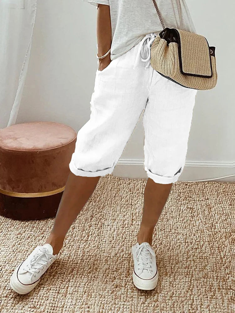 Taylor | Cotton Linen Ladies Shorts (1+1 FREE)