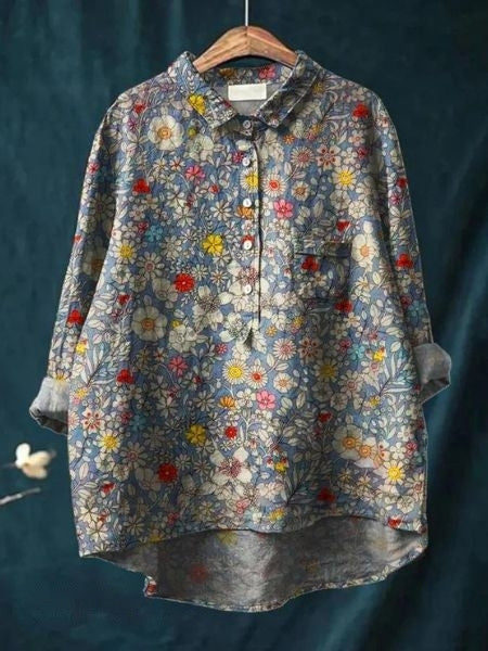 Sophia flower print blouse