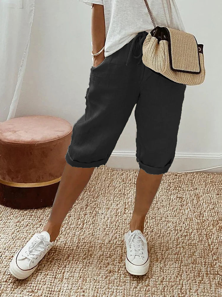 Taylor | Cotton Linen Ladies Shorts (1+1 FREE)