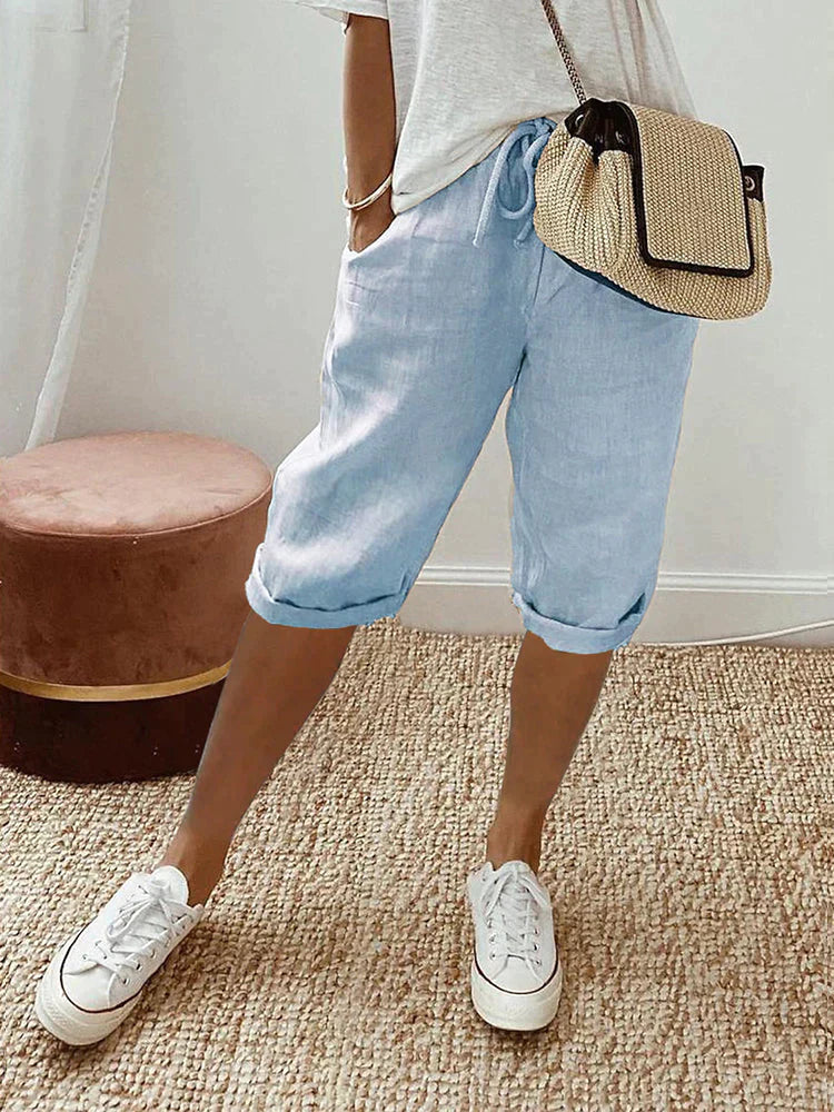 Taylor | Cotton Linen Ladies Shorts (1+1 FREE)